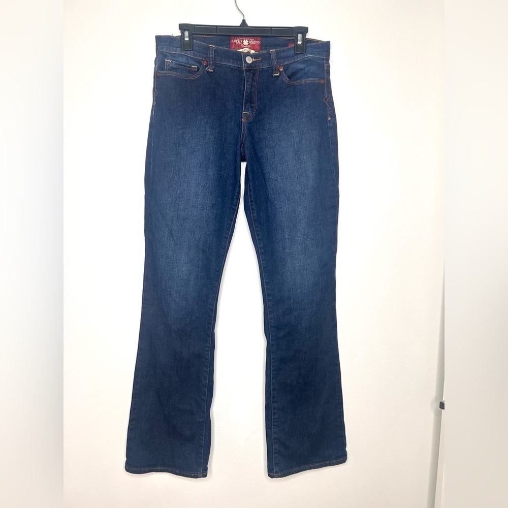 Lucky Brand Sofia boot cut jeans 12/31 L Dark Wash Denim Cowgirl Classic EUC